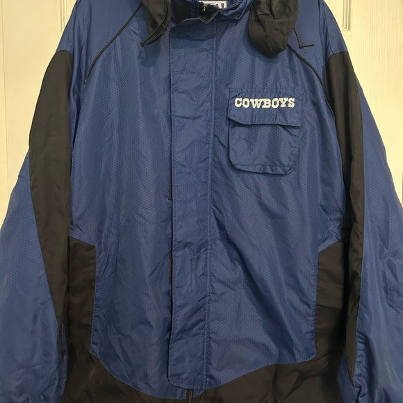 G-III Carl Banks Dallas Cowboys Hooded Jacket 90's‎ Mens M Vintage Y2K XtraBaggy - Picture 1 of 6